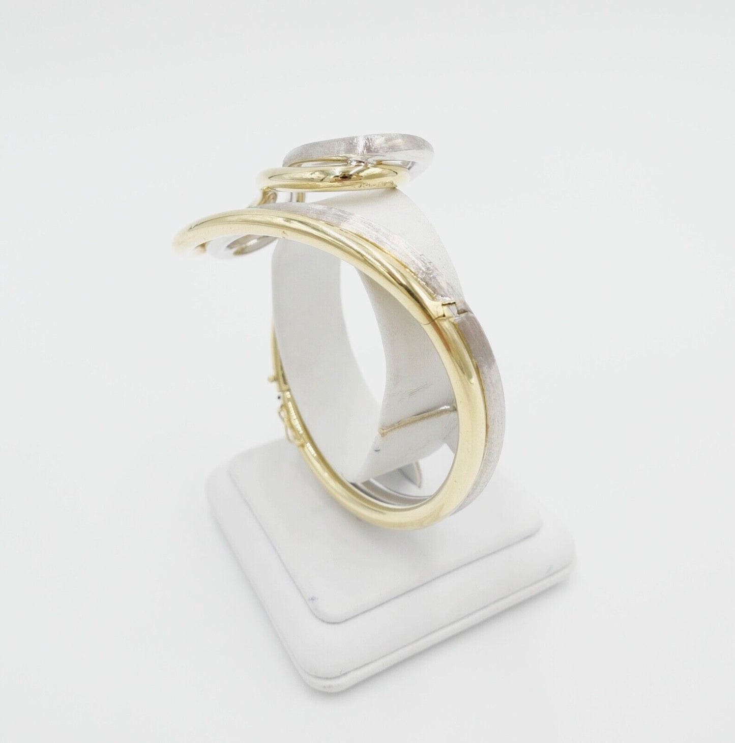 70er Jahre Kollmar & Jourdan Pforzheim Armband Armspange Gold Bicolor 585 / 14K - Antikhandel-Stuttgart