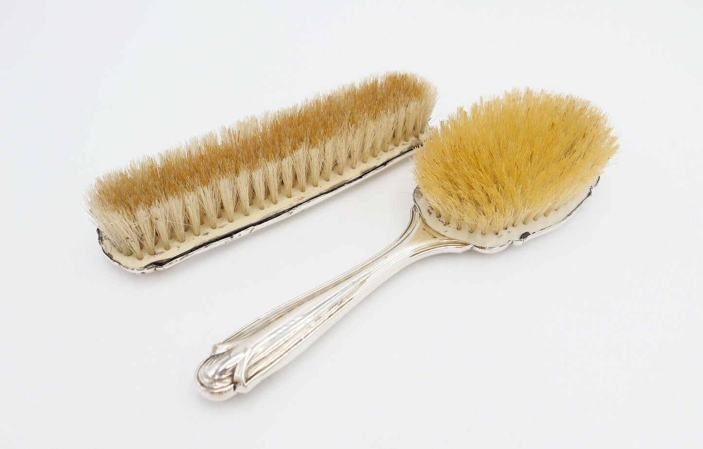 Bürsten 2er Set Kleiderbürsten 800 Silber Punze MF Mayer & Fuchs - Antikhandel-Stuttgart