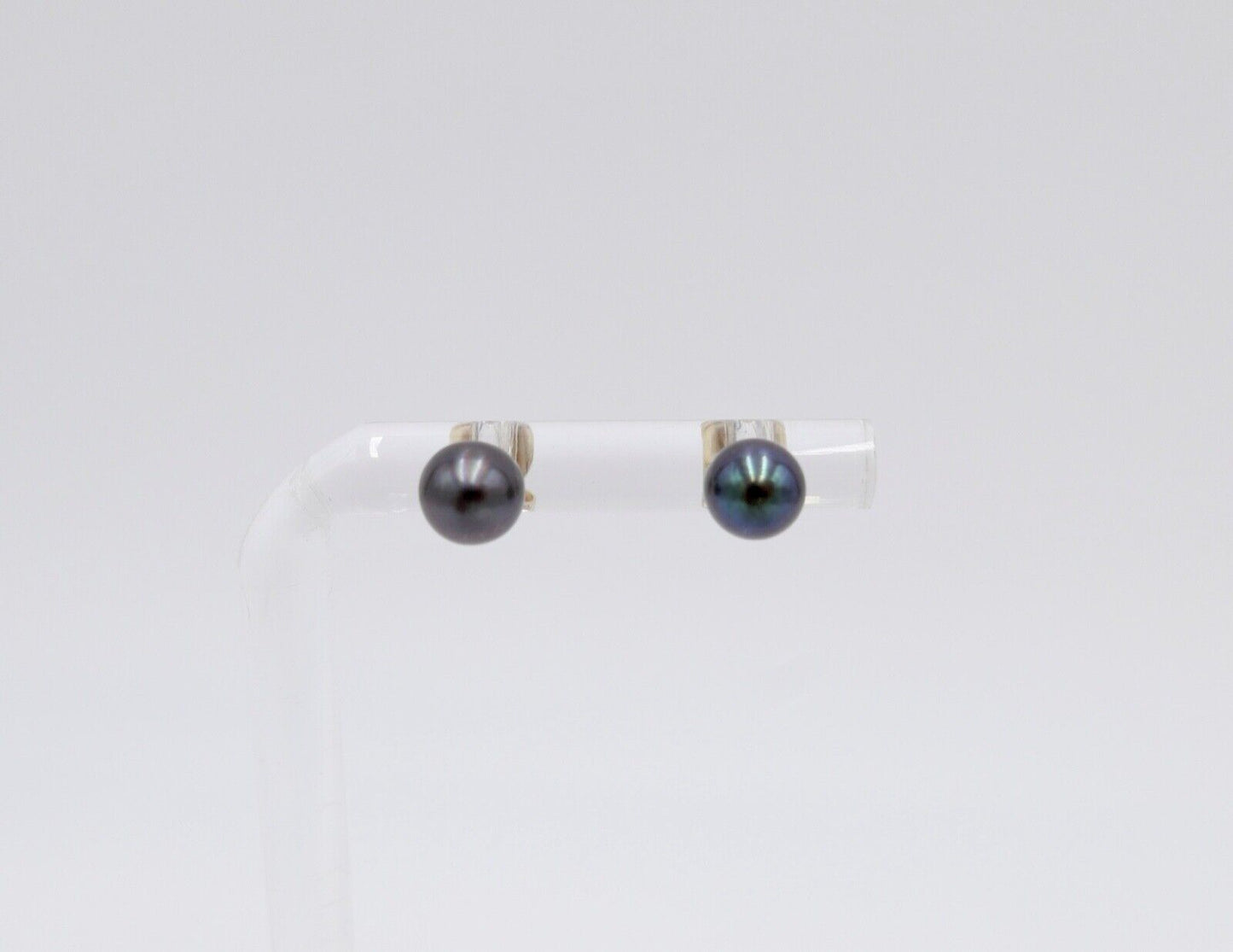 Tahiti Perlen Gold Ohrstecker Ohrringe 14K / 585 Gold Ø 6,1 mm - Antikhandel-Stuttgart