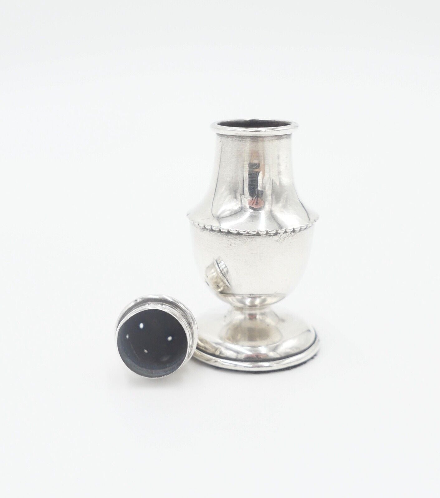 Alexander Clark A.C. Salzstreuer 925 Silber Pickelhelm Sheffield England - Antikhandel-Stuttgart