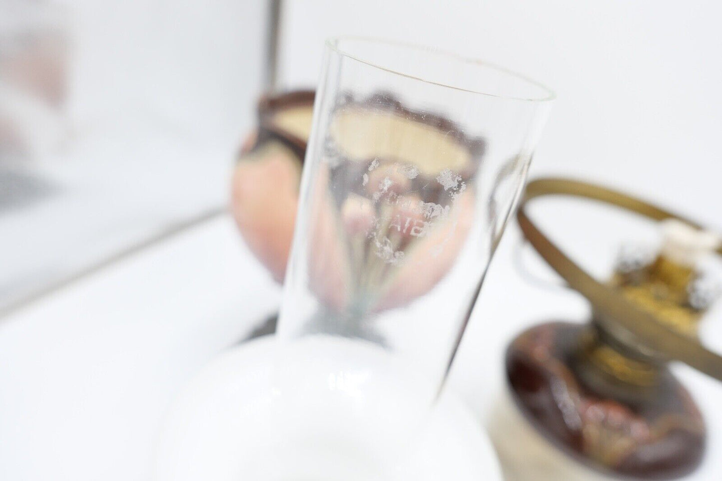 Alte Jugendstil Petroleumlampe um 1910 KARL KNEUSEL Zeulenroda Bronze Majolika - Antikhandel-Stuttgart