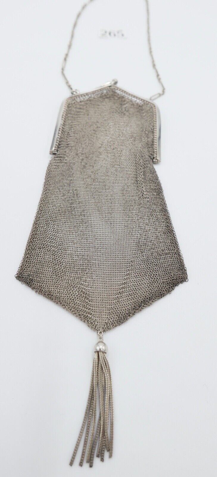 um 1920 Silber 800 MASSIFIL L.G. Ketten Geldbörse Opern Täschchen Portemonnaie - Antikhandel-Stuttgart