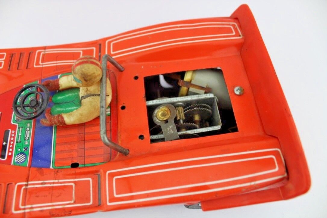 Mc Laren Cars Made in Japan Nr.5 1960-1970er Jahre Blechspielzeug 28 cm Sammler - Antikhandel-Stuttgart