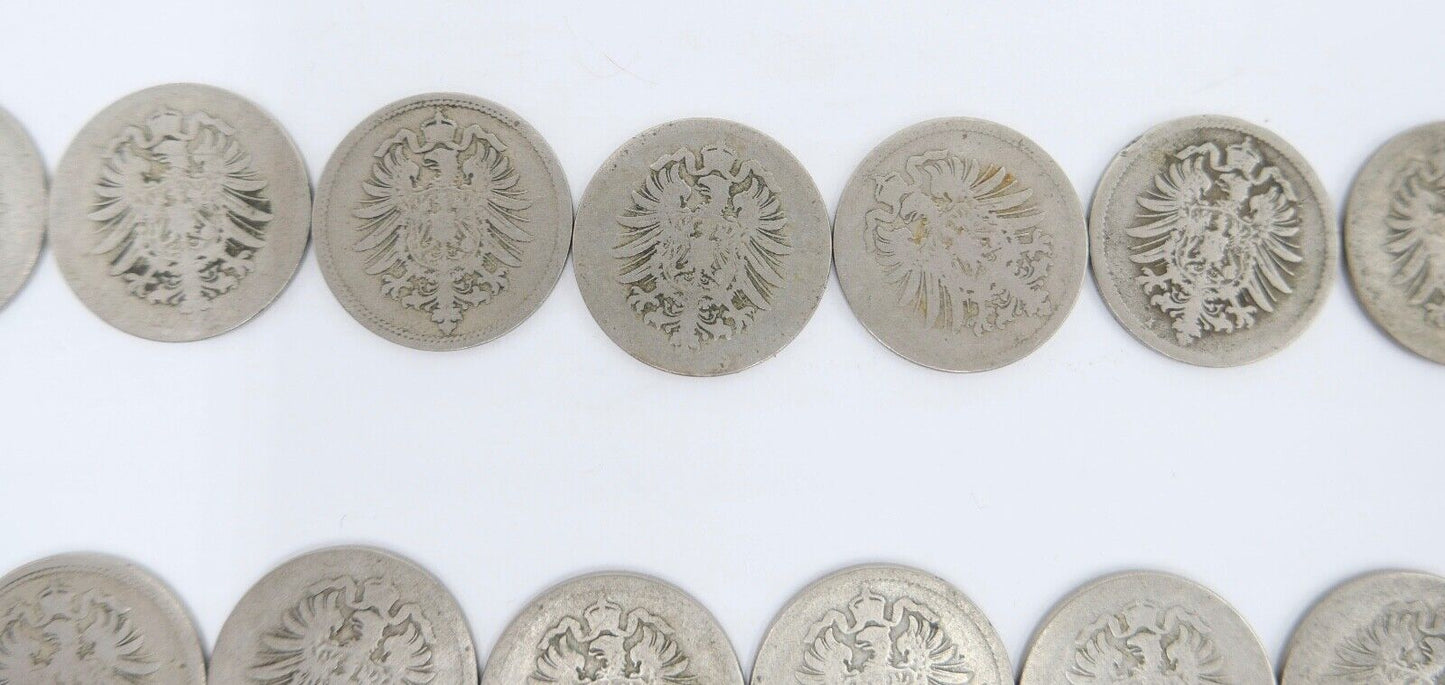 63x 10 Reichspfennig 1873 1875 1876 1888 Jäger J.4 s-ss - Antikhandel-Stuttgart