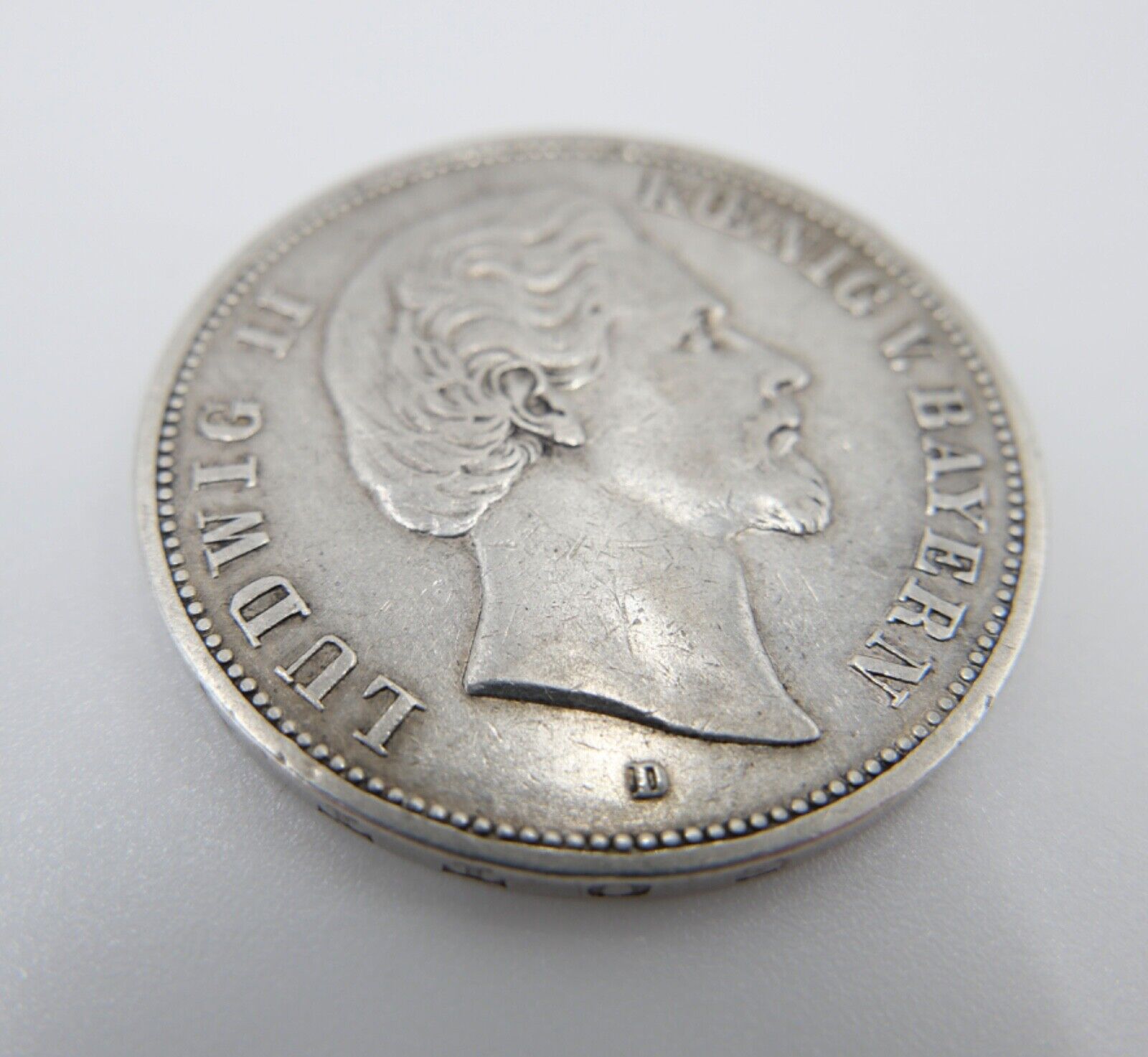 5 Mark Deutsches Reich 1875 D Ludwig II von Bayern J. Jäger 42 VZ - Antikhandel-Stuttgart