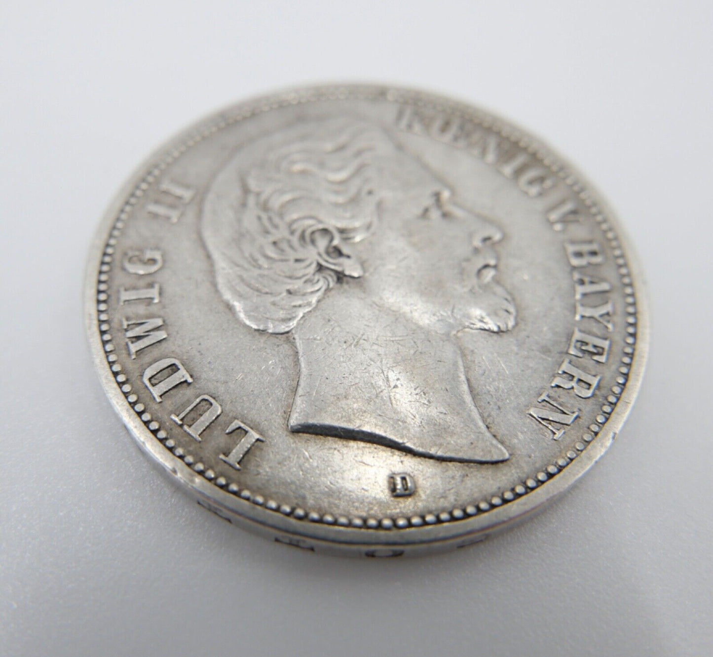 5 Mark Deutsches Reich 1875 D Ludwig II von Bayern J. Jäger 42 VZ - Antikhandel-Stuttgart