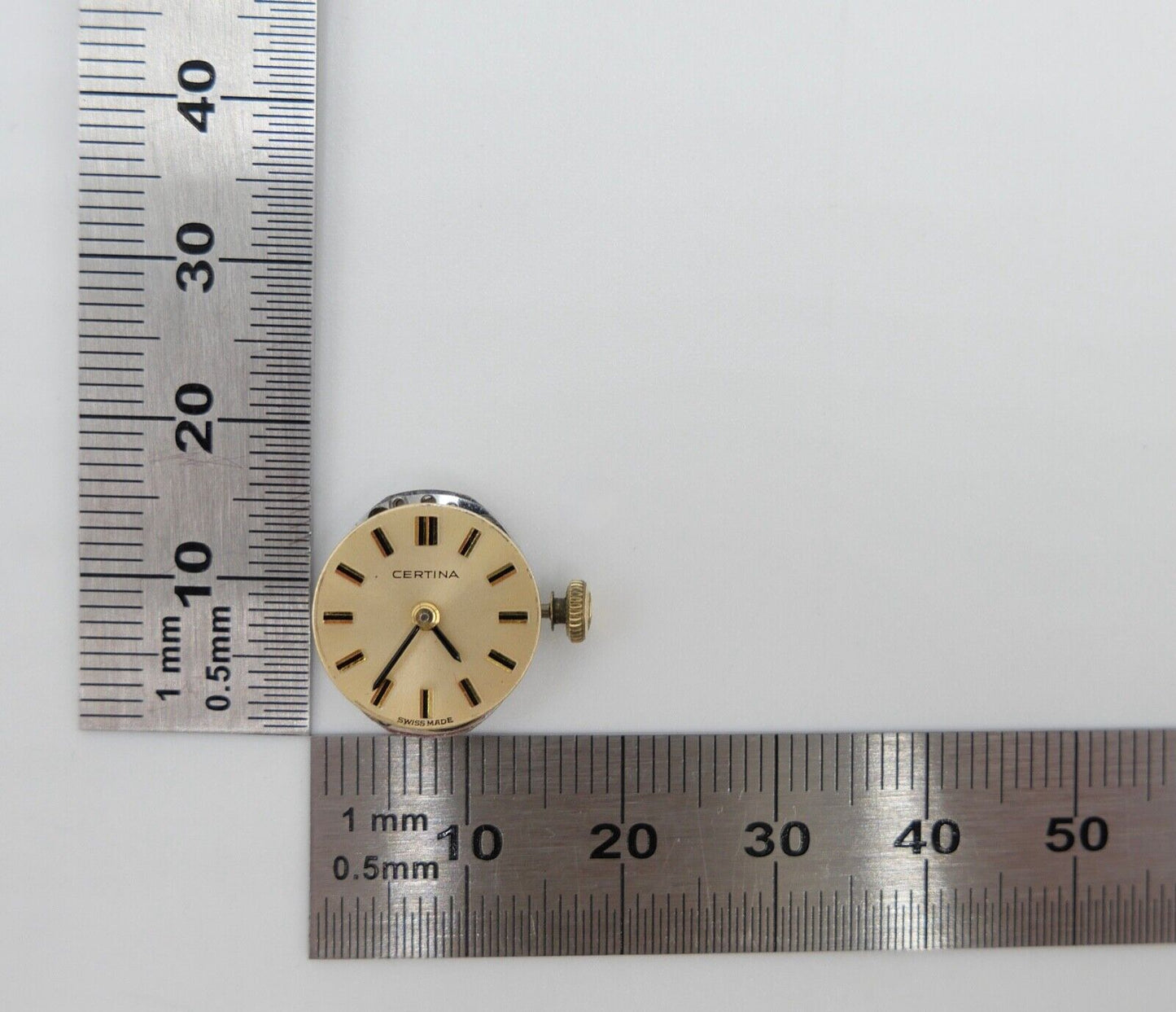 LÄUFT Certina Cal. 13-20 Uhrwerk Ziffernblatt Zeiger Krone voll funktionsfähig - Antikhandel-Stuttgart