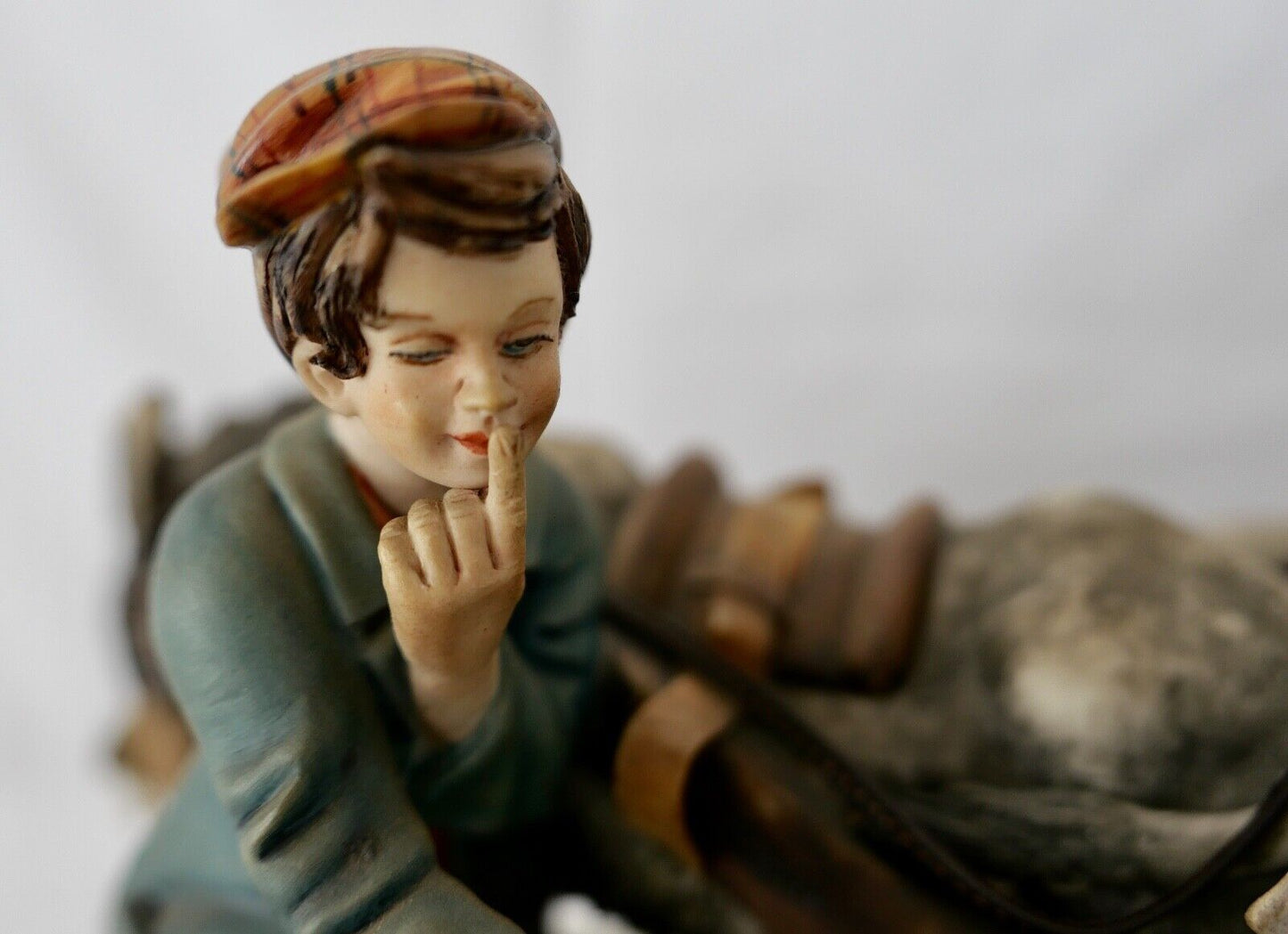 GROßE SCHWERE CAPODIMONTE Porzellan Gruppe Figur " Giacomo Scotti " 37 cm 4,1 KG - Antikhandel-Stuttgart