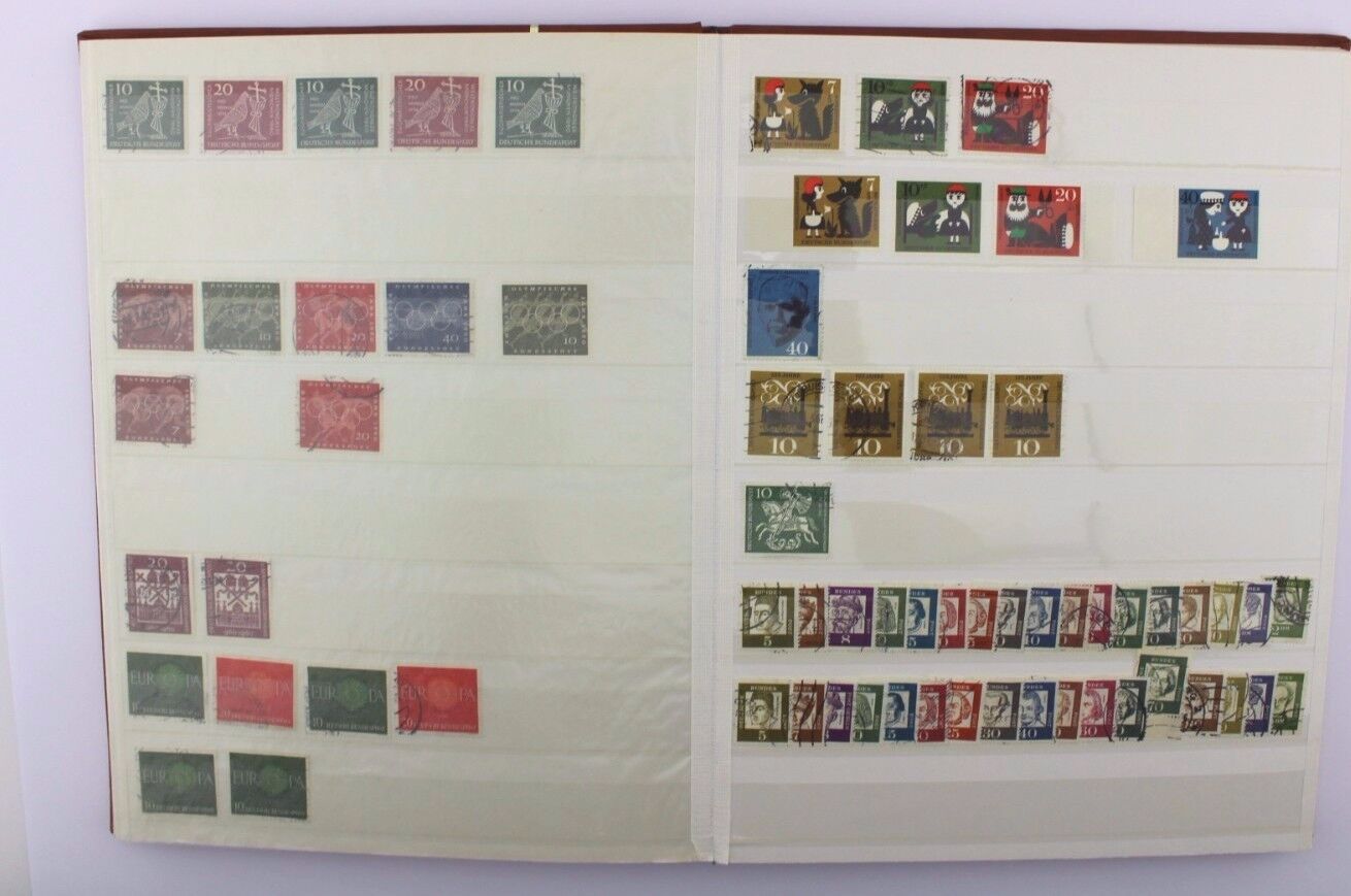 Briefmarken Album Collection stamps BRD Deutschland 1949 - 1968 Posthorn usw TOP - Antikhandel-Stuttgart