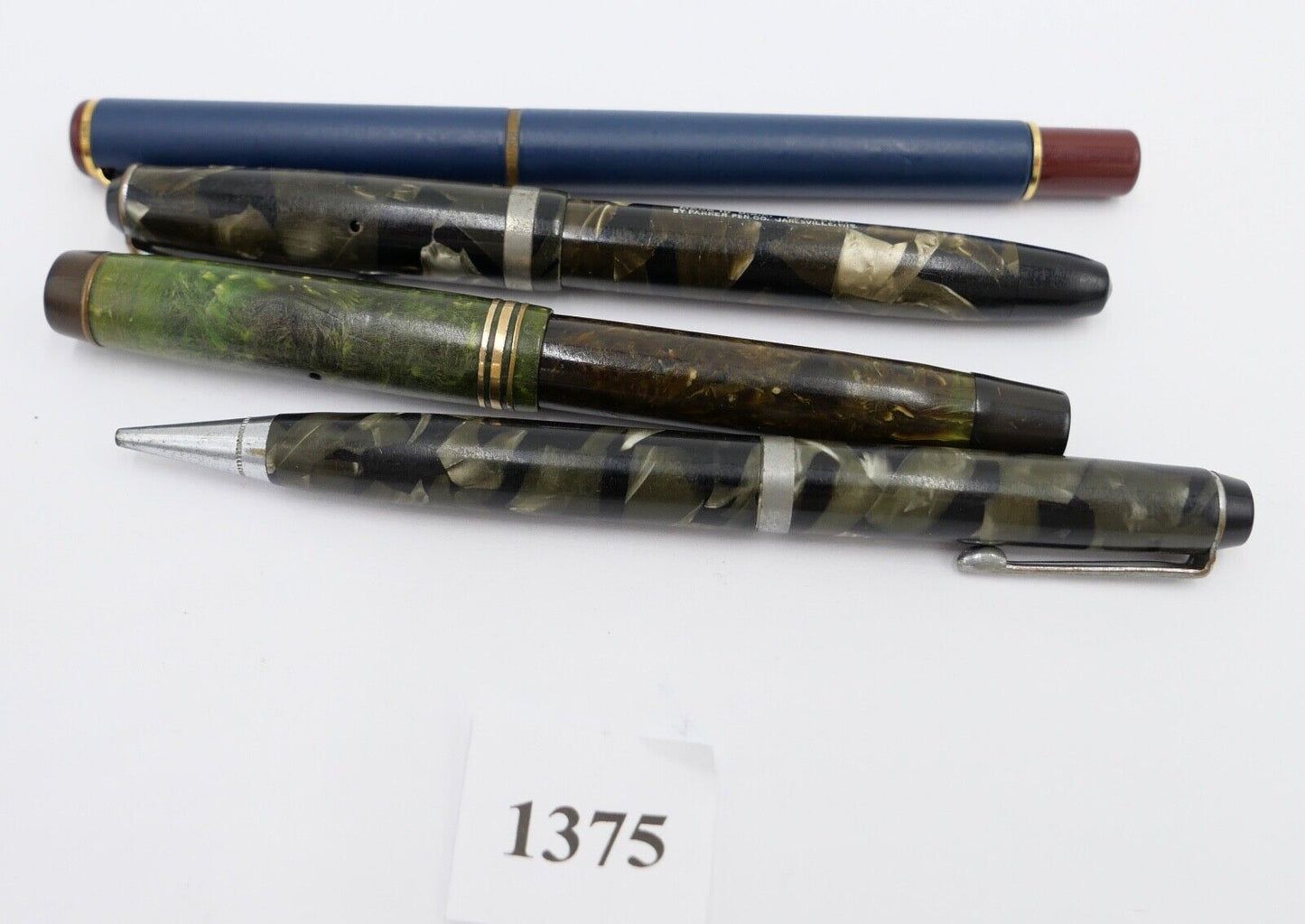 Konvolut Posten 4 PARKER Füller Kugelschreiber 14Ct / 585 Gold Feder Challenger - Antikhandel-Stuttgart