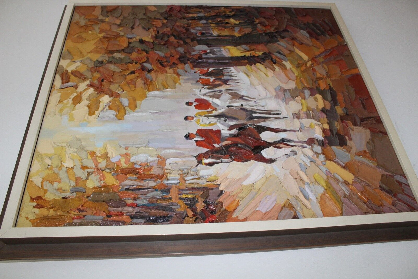 Balcke Arwed 1978 Berlin " Motiv Reiter " 80x70cm Spachtel / Technik Gemälde - Antikhandel-Stuttgart