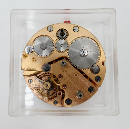OMEGA 42.9-8D REV Handaufzug 40-50er 42.9 8D Uhrwerk Tischuhr Wecker - Antikhandel-Stuttgart