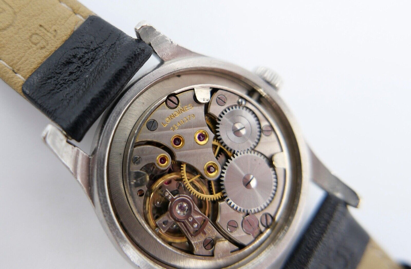 Alte LONGINES aus 1946 Herrenuhr Ø 33 mm Edelstahl - Antikhandel-Stuttgart