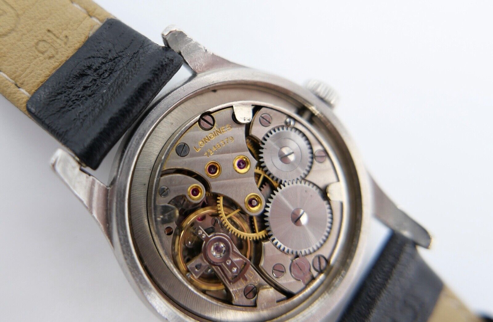 Alte LONGINES aus 1946 Herrenuhr Ø 33 mm Edelstahl - Antikhandel-Stuttgart