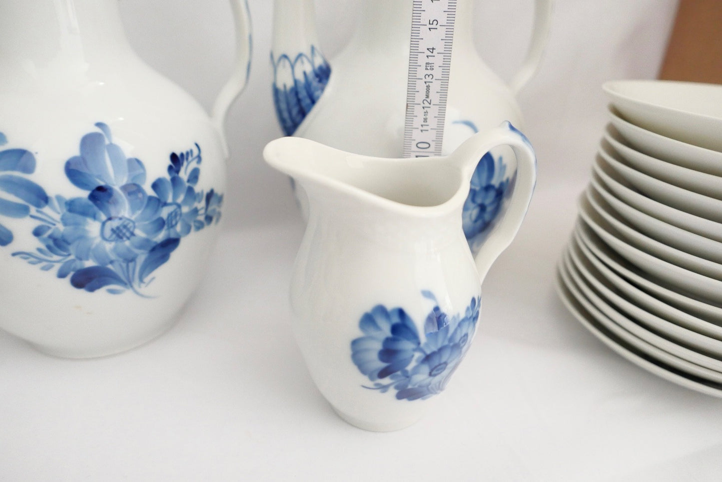 30 Tlg ROYAL COPENHAGEN " Blaue Blume " Kaffee Service Porzellan Teller Tassen