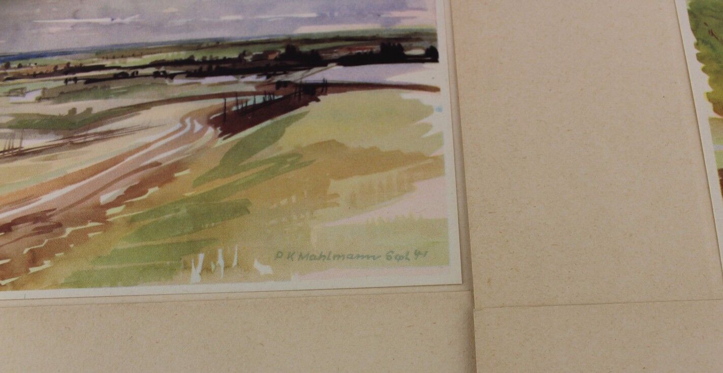 Maler im Osten PK - Mappen Kampf ums Reich 11 Bilder TOP WW WK painting Germany - Antikhandel-Stuttgart