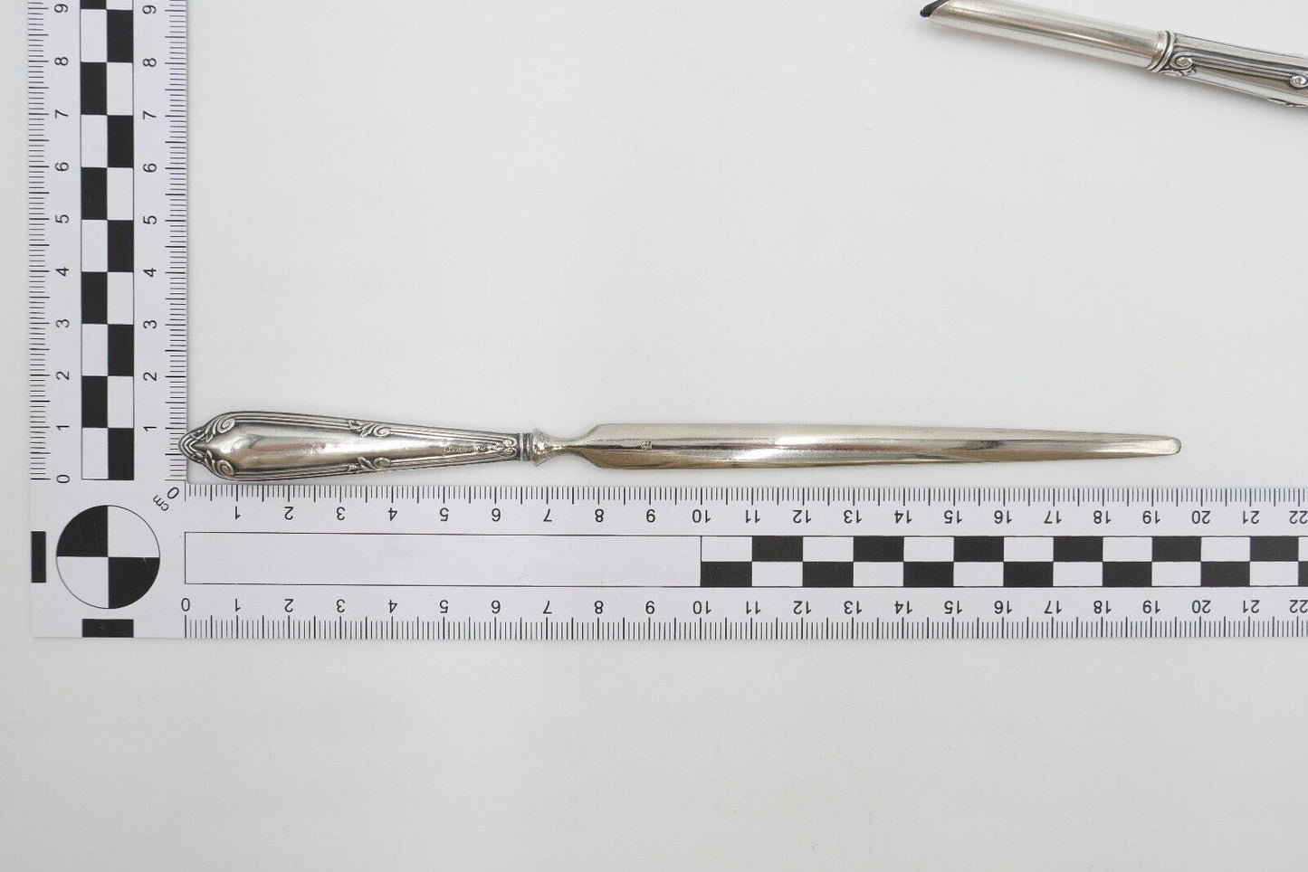 JUGENDSTIL Schreibset um 1900 Set 3 teilig Silber 800 HB Hermann Bauer Etui - Antikhandel-Stuttgart