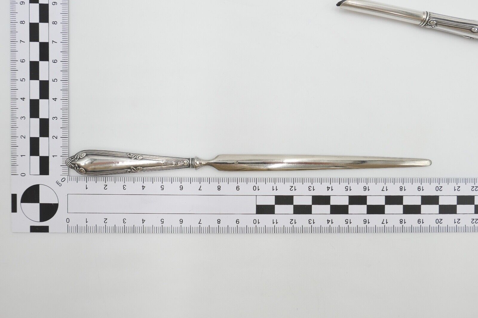 JUGENDSTIL Schreibset um 1900 Set 3 teilig Silber 800 HB Hermann Bauer Etui - Antikhandel-Stuttgart