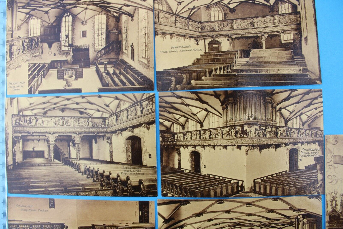 Konvolut seltene alte Ansicht Postkarten FREUDENSTADT Evang Kirche Lot postcards - Antikhandel-Stuttgart