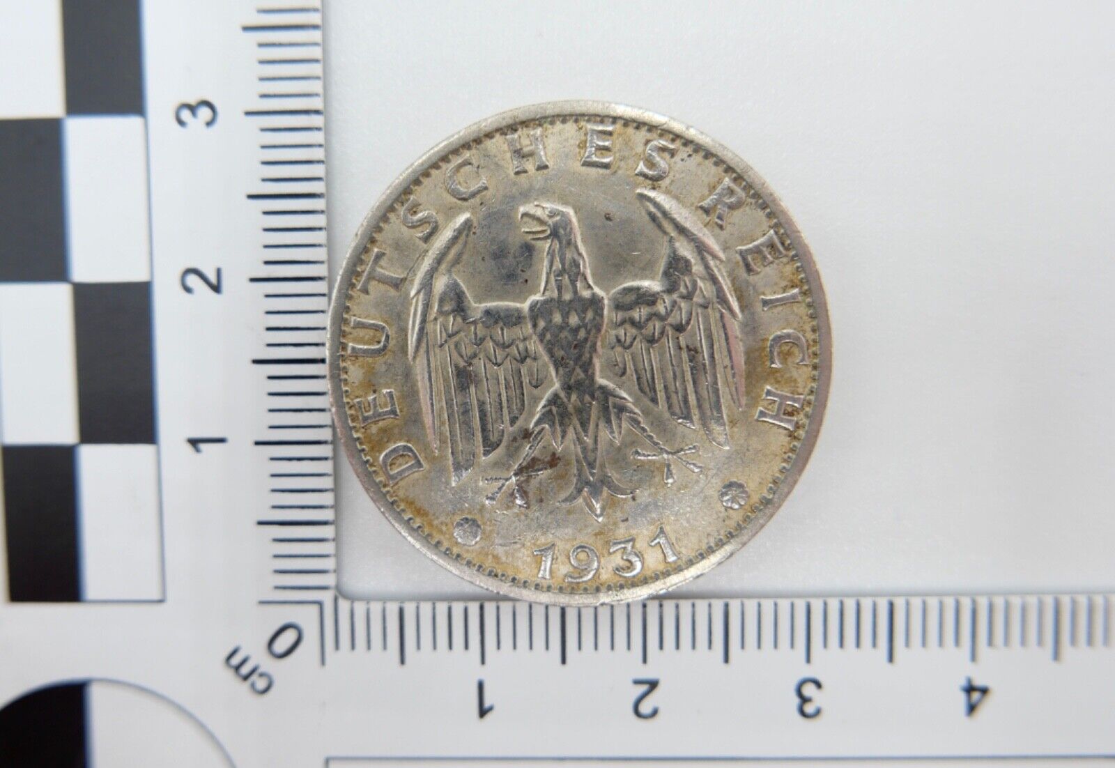 Weimarer Republik 3 REICHSMARK 1931 F J.349 VORZÜGLICH VZ - Antikhandel-Stuttgart