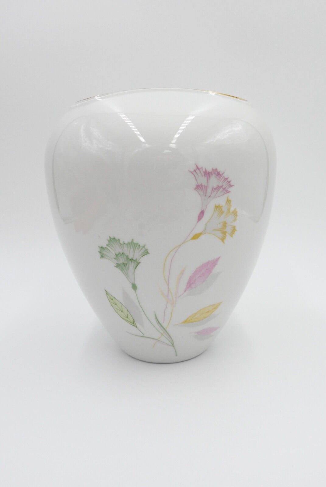 Hutschenreuther Arzberg Vase " C.T. " Blumen Dekor 22 cm 8508F1 " 226 " selten - Antikhandel-Stuttgart