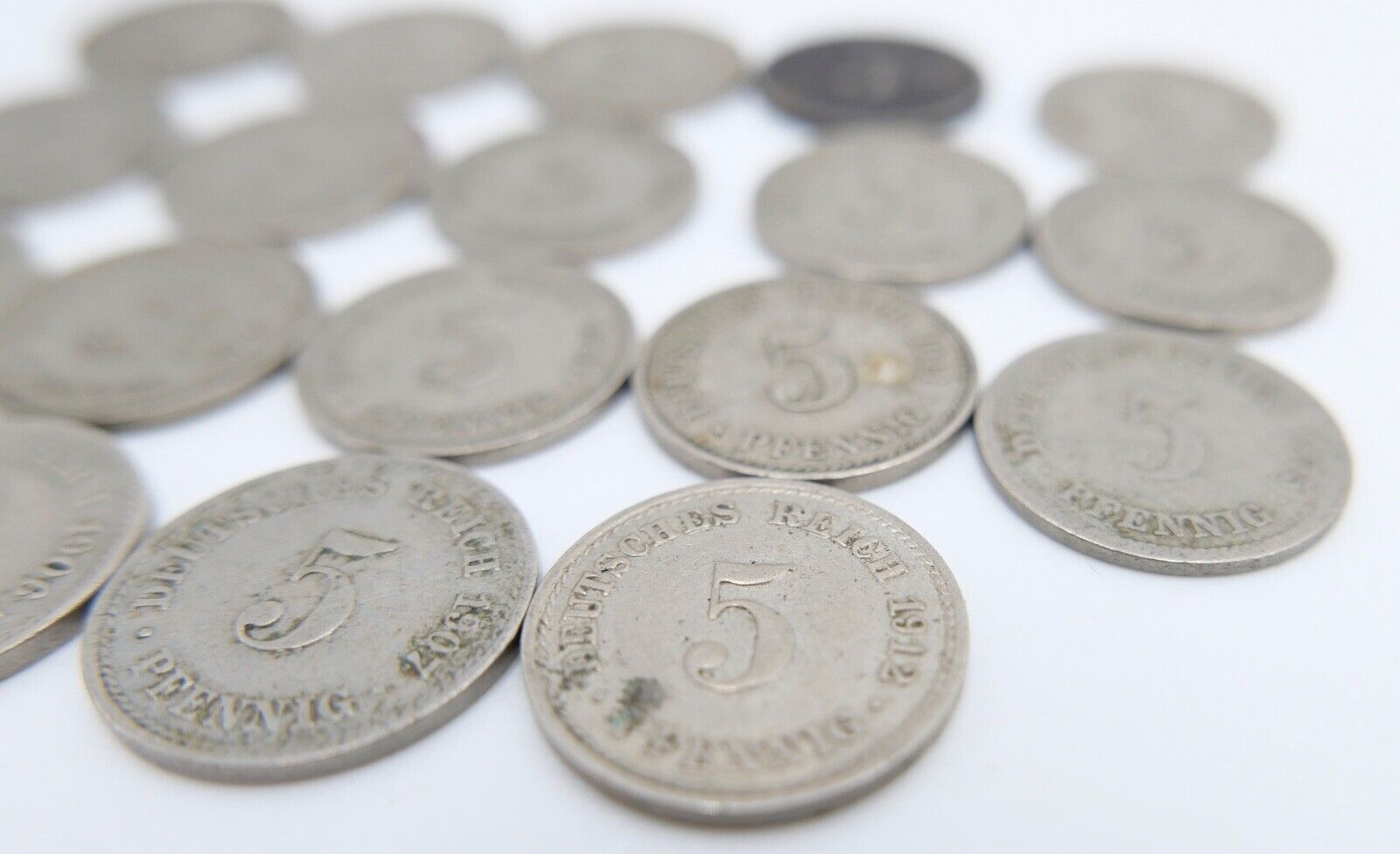 19x 5 Pfennig Kaiserreich 1894-1912 Jäger J. 12 s - vz schön - vorzüglich - Antikhandel-Stuttgart