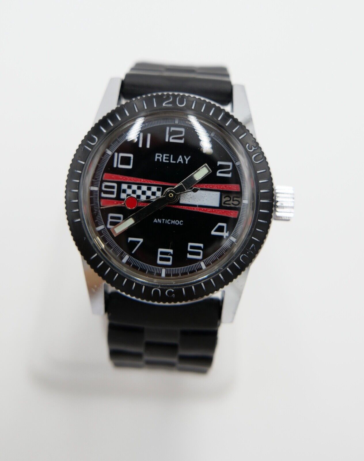 Vintage " RELAY DIVER " Taucheruhr watch Armbanduhr Uhr Herren Kal. cal AP C164 - Antikhandel-Stuttgart