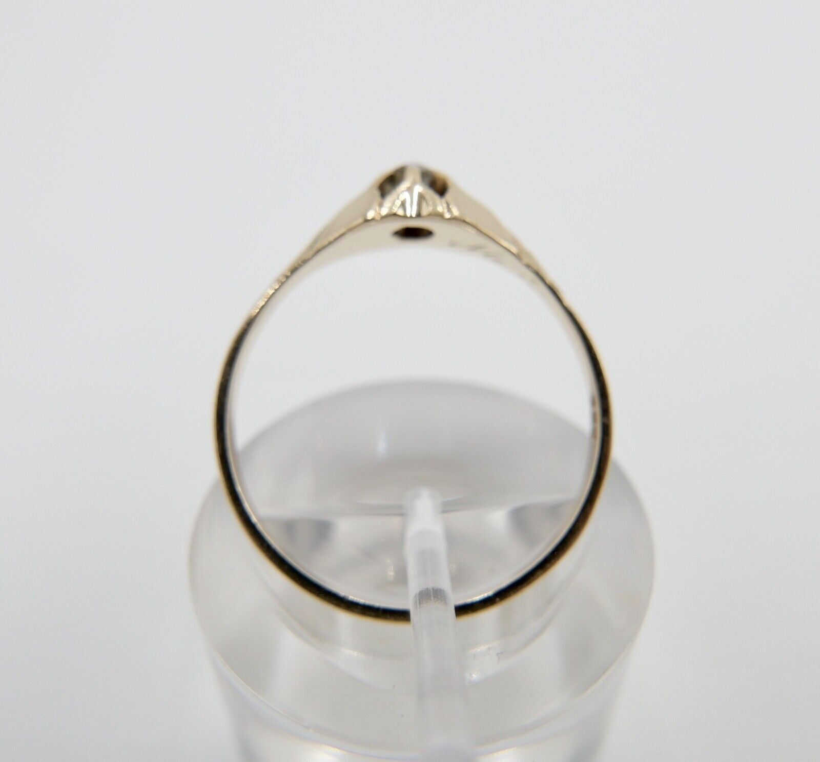 Antik um 1900 Jugendstil Solitär Ring Gold 333 Diamant Damenring Gr. 58 - Antikhandel-Stuttgart