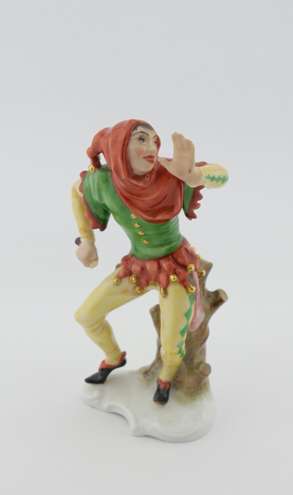 Rosenthal Figur Harlekin Clown Narr Porzellan ModNr. 5314 selten 14cm Forster - Antikhandel-Stuttgart
