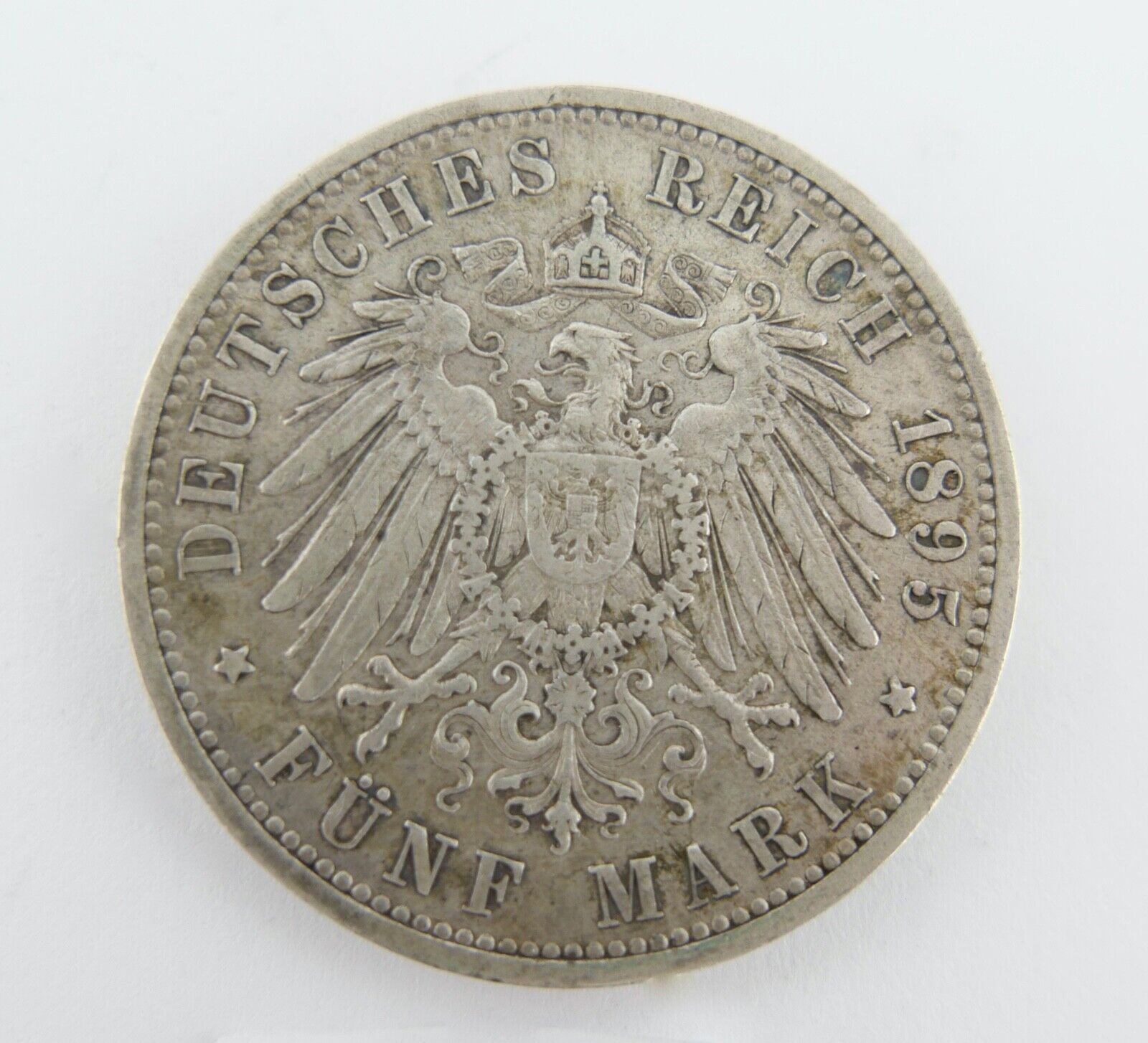 5 Mark 1895 A Jäger J. 73 Hessen Ernst Ludwig Silbermünze erhalt VZ - Sehr schön - Antikhandel-Stuttgart
