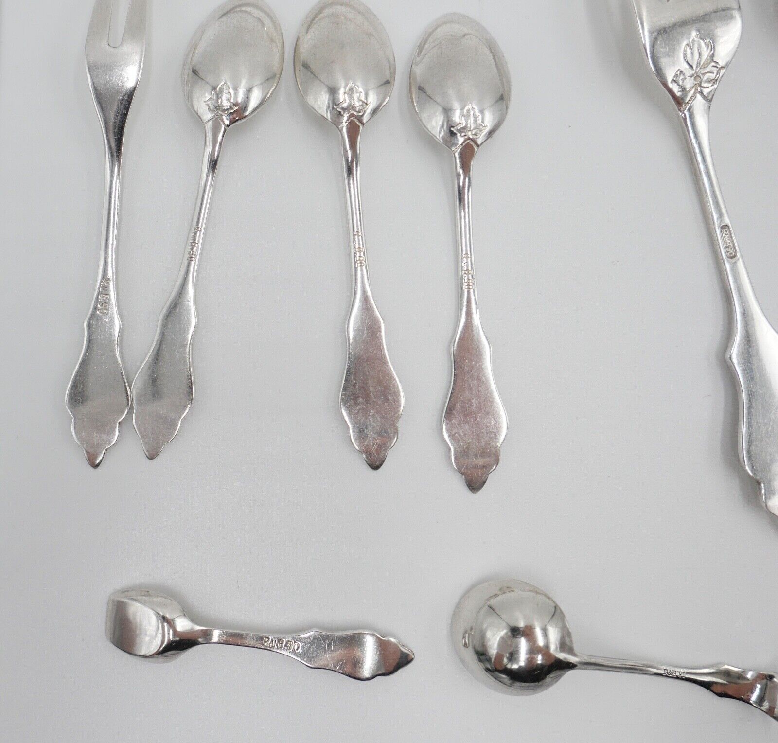 14 Tlg. ROBBE & BERKING Ostfriesenmuster R&B 90er Silber versilbert - Antikhandel-Stuttgart