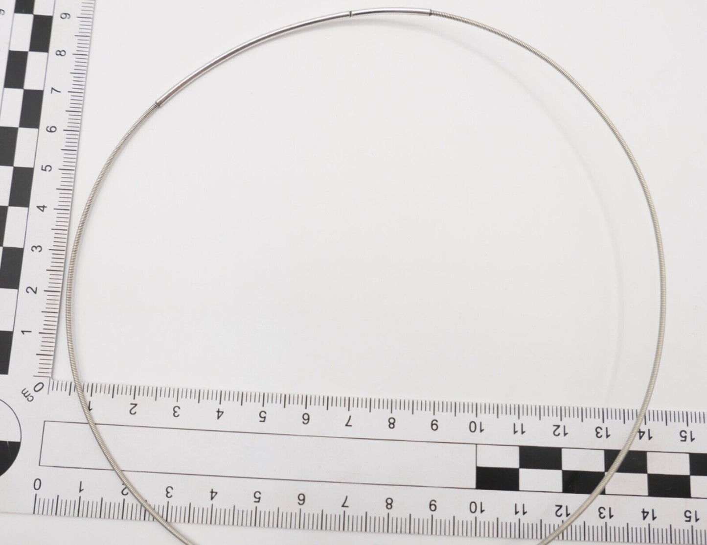 1990er Jahre Silber Draht Collier mit LAPIS LAPISLAZULI Anhänger 45cm - Antikhandel-Stuttgart