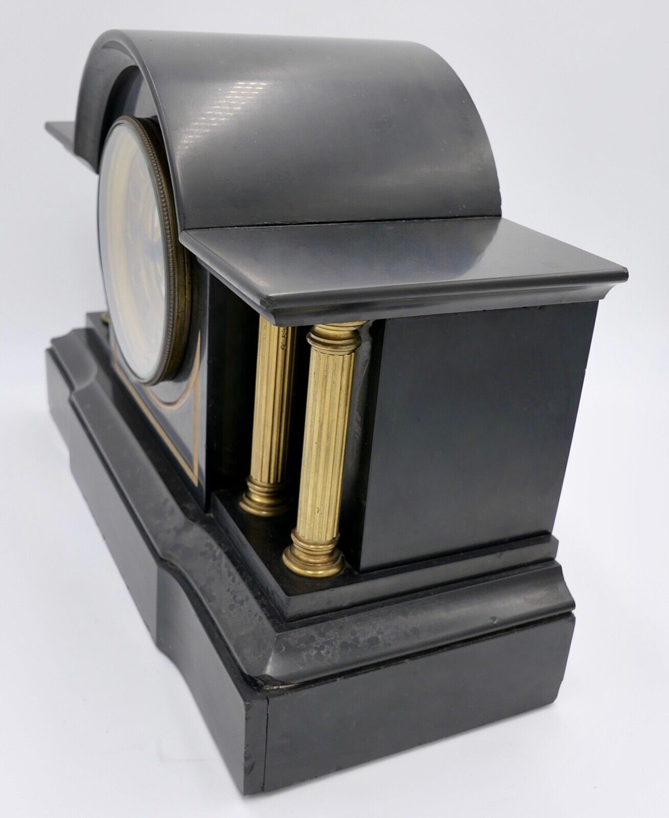 um 1870 antike alte französische Kaminuhr Médaille d'argent Georges Mégnin gold - Antikhandel-Stuttgart