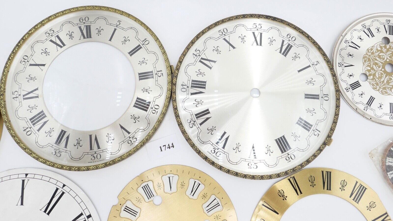 NEU Posten Uhrmacherauflösung Zifferblatt Ersatzteile Aluminium Messing Kaminuhr - Antikhandel-Stuttgart