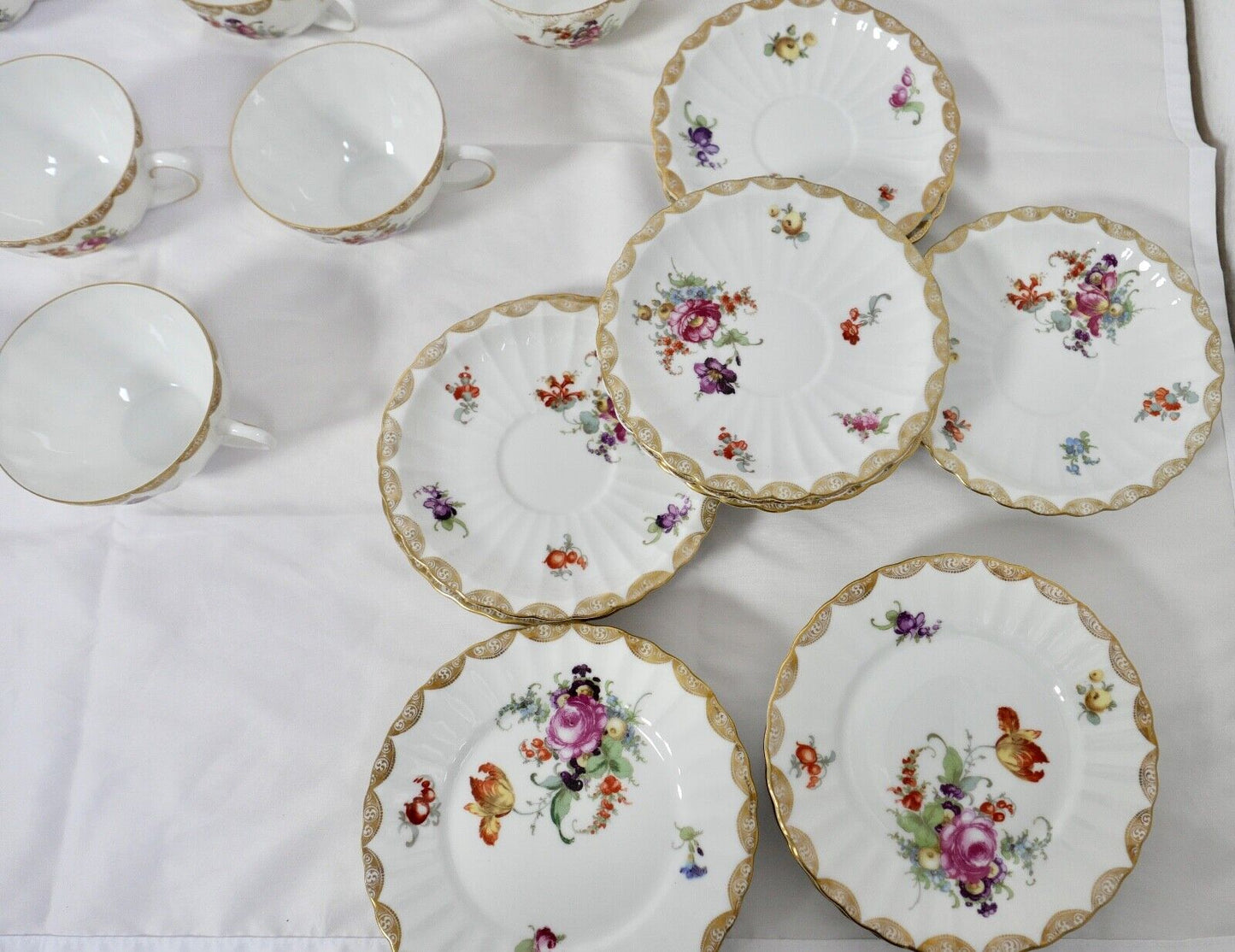 49 Tlg Kaffee Tee Service Württemberg 2188 Porzellan Bauer & Pfeiffer Schorndorf - Antikhandel-Stuttgart