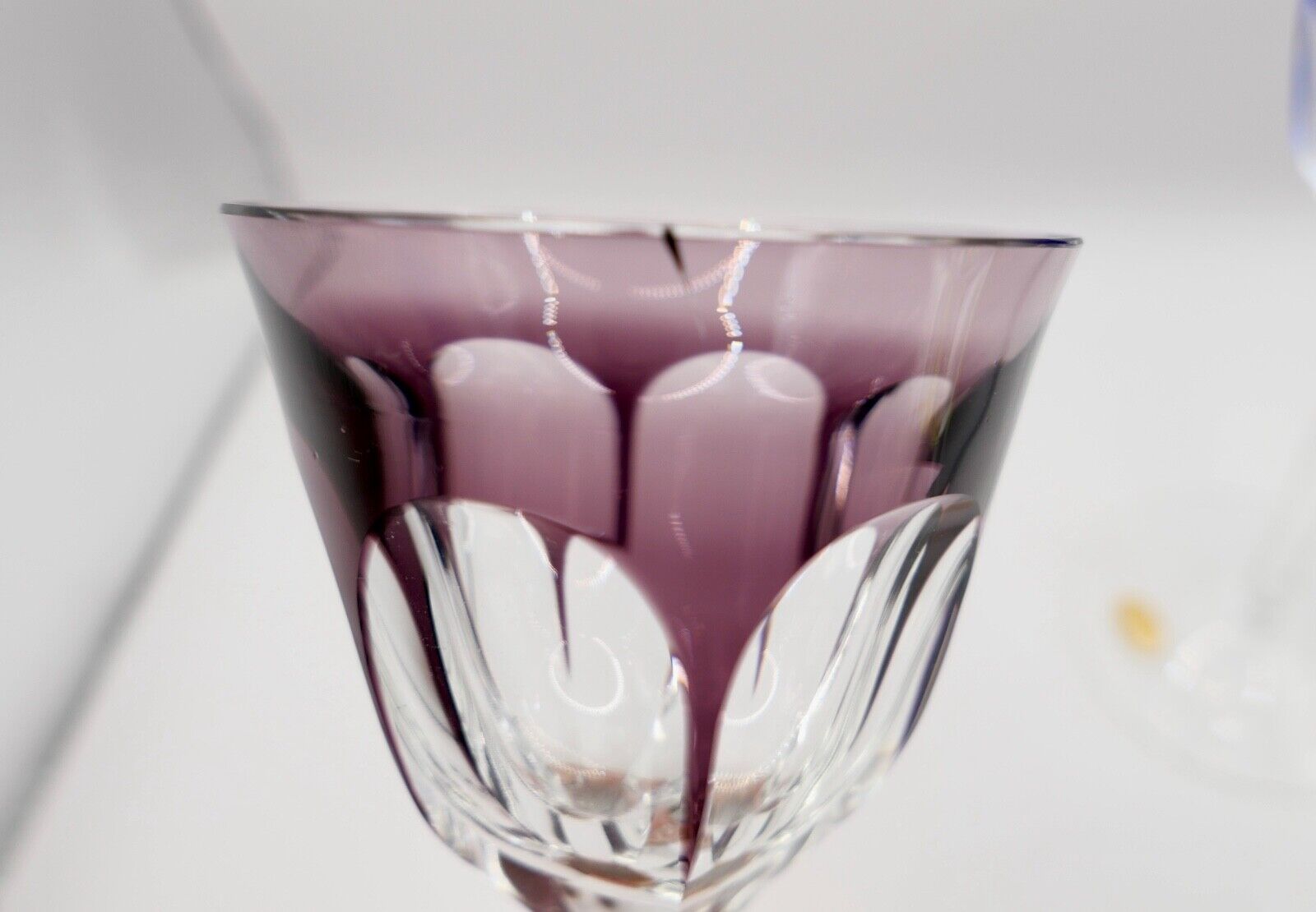 3x original bunte Bleikristall Weingläser " MOSER " LADY HAMILTON " 18,5 cm - Antikhandel-Stuttgart