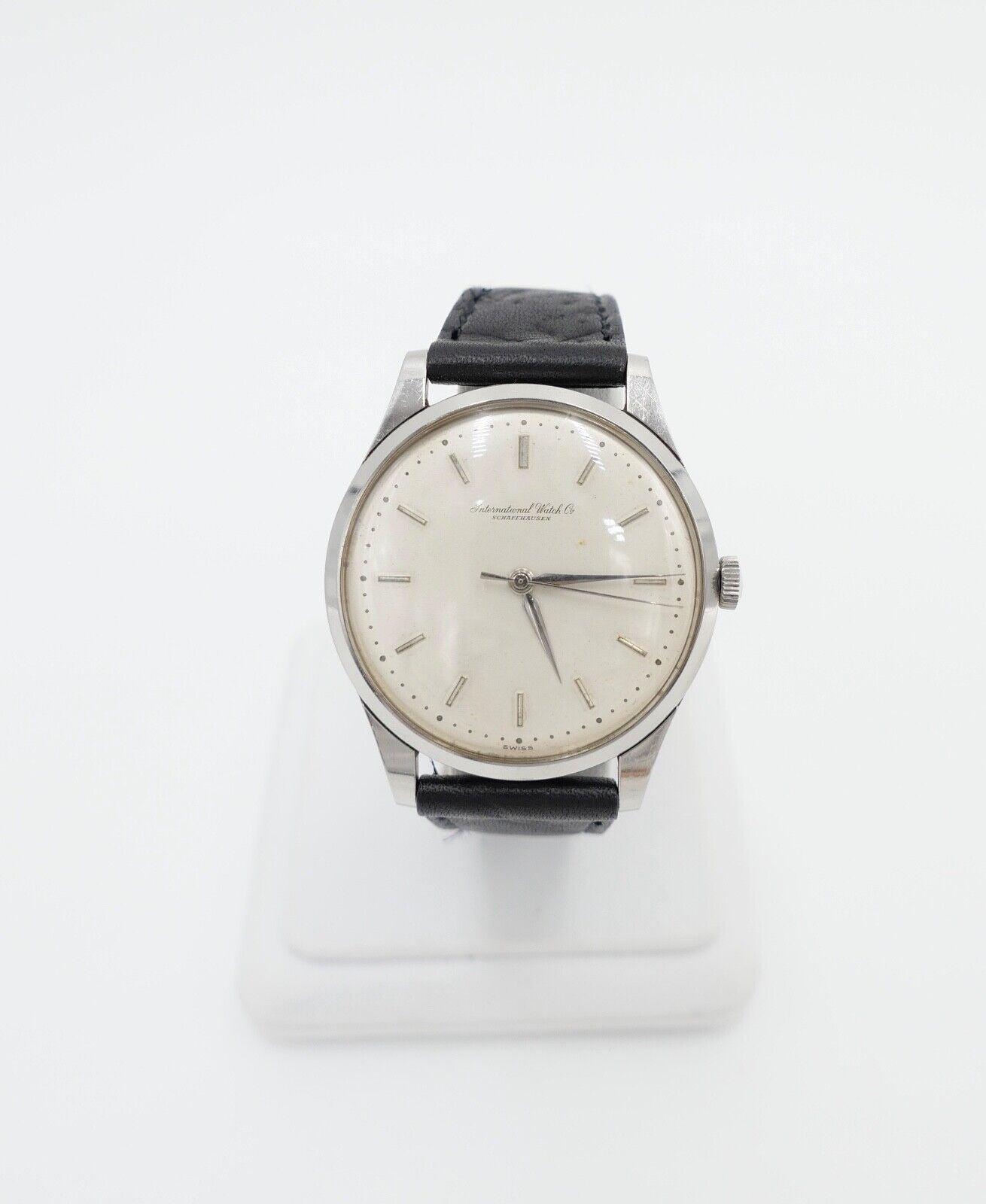 1959 IWC International Watch Co Herren Armbanduhr Cal. 89 Edelstahl Handaufzug - Antikhandel-Stuttgart