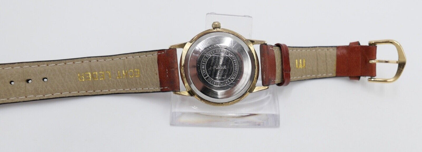 SILBERTA Gold Plated 1970er Jahre Herrenuhr Ø 33 mm Automatic FB197 - Antikhandel-Stuttgart