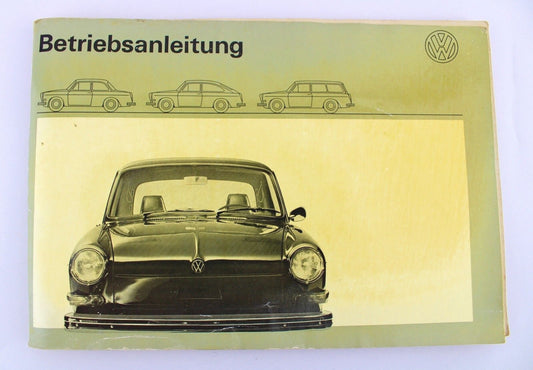 VW 1600 BETRIEBSANLEITUNG Ausgabe August 1971 Typ 3 Handbuch Volkswagen - Antikhandel-Stuttgart