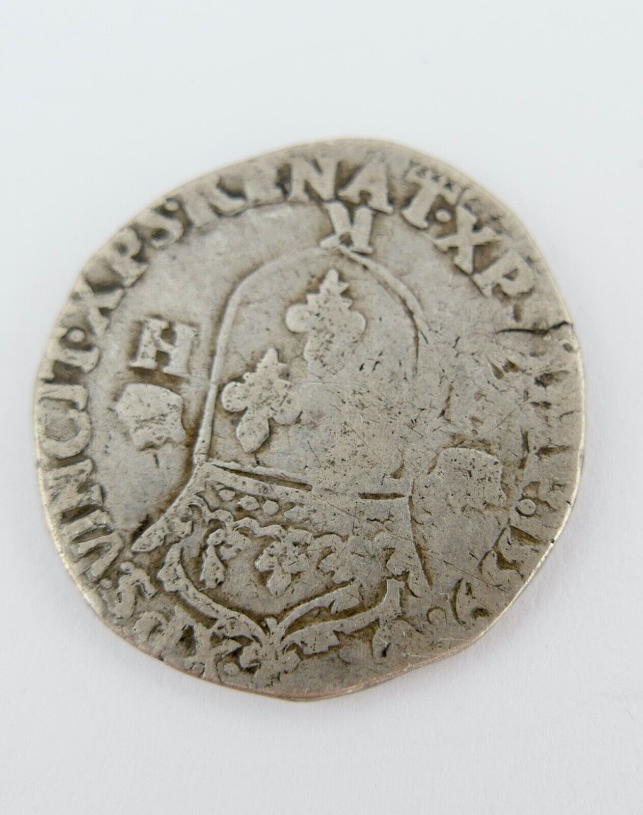1558 K FRANZÖSISCHE KÖNIGLICHE MÜNZEN Henri II (1547-1559) 1/2 teston 2e type - Antikhandel-Stuttgart