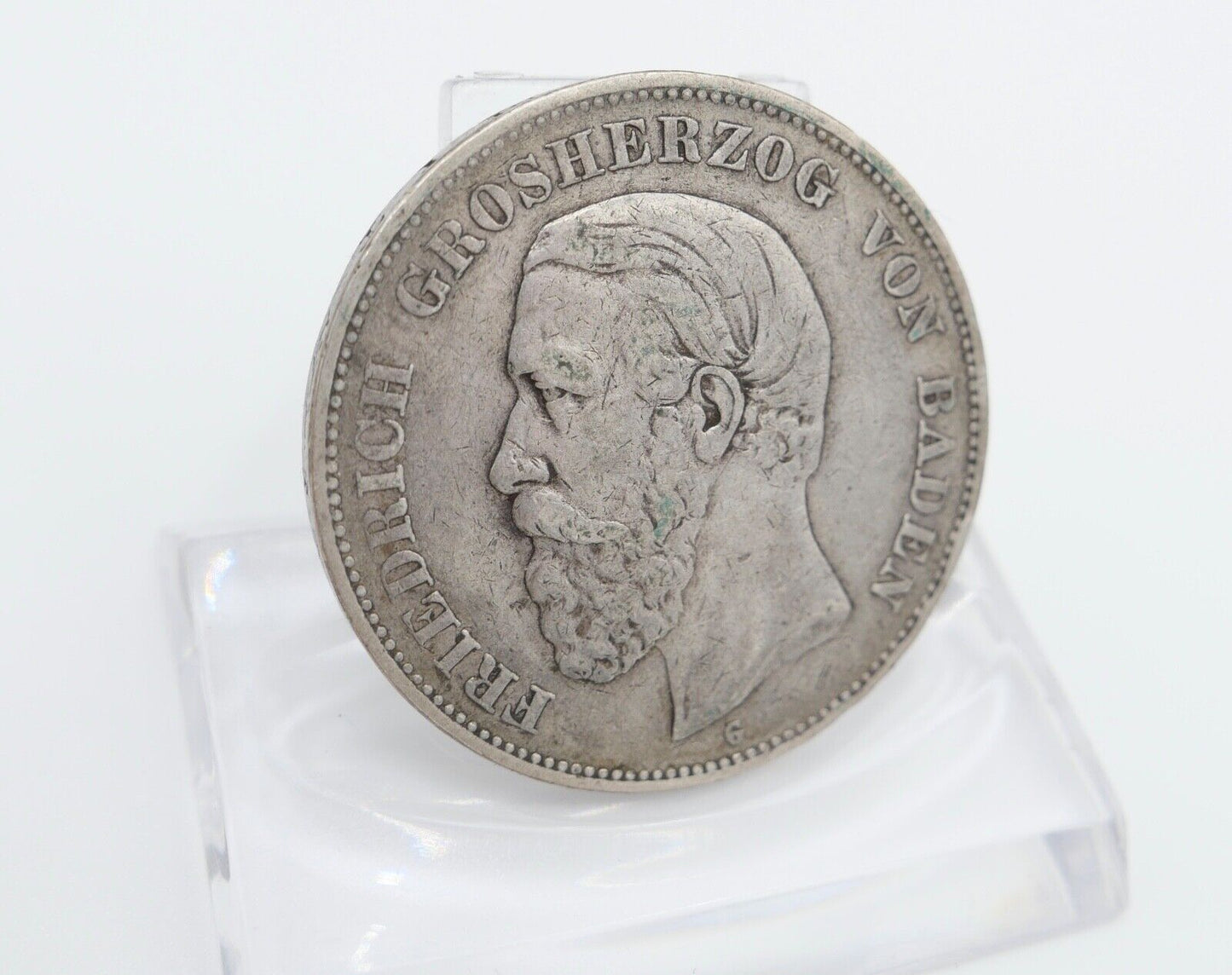 5 Mark 1875 G Jäger J.27 Baden Großherzog Friedrich I. s-ss schön - sehr schön - Antikhandel-Stuttgart