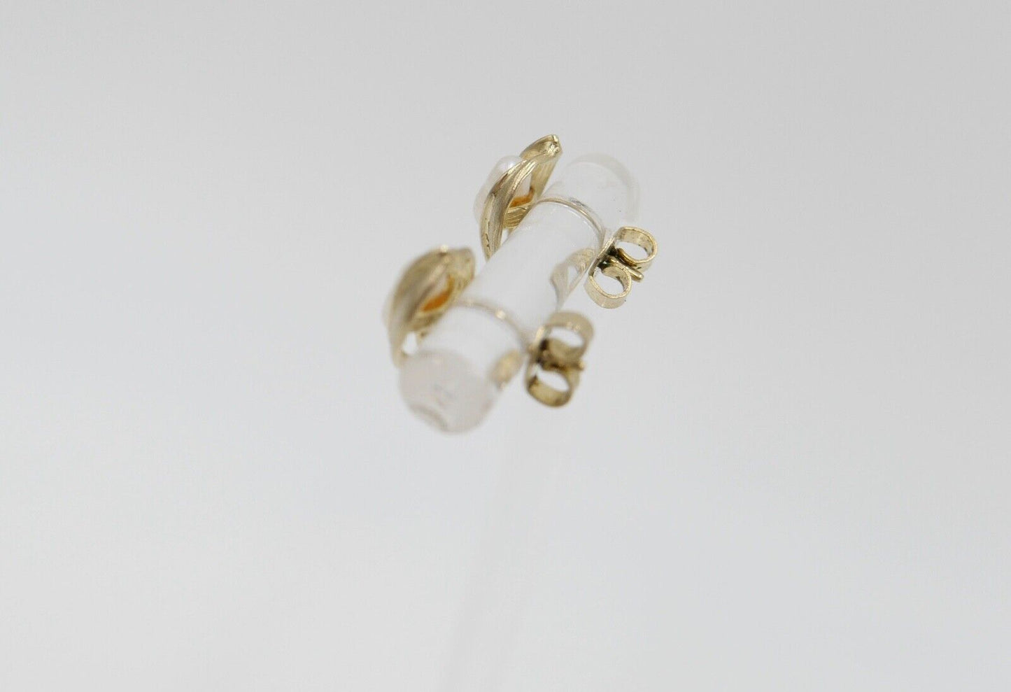 80er Jahre Gelbgold Akoya Perlen Ohrringe Ohrstecker 333 / 8K Perle Ø 6,6 mm - Antikhandel-Stuttgart