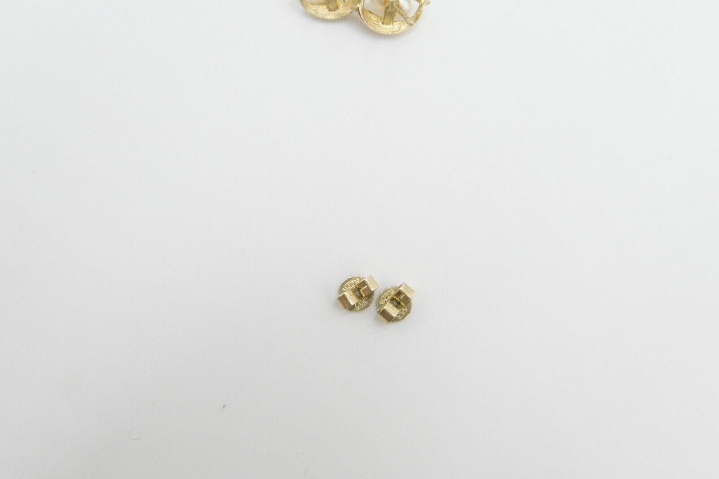 80er Jahre Gelbgold Akoya Perlen Ohrringe Ohrstecker 333 / 8K Perle Ø 6,6 mm - Antikhandel-Stuttgart