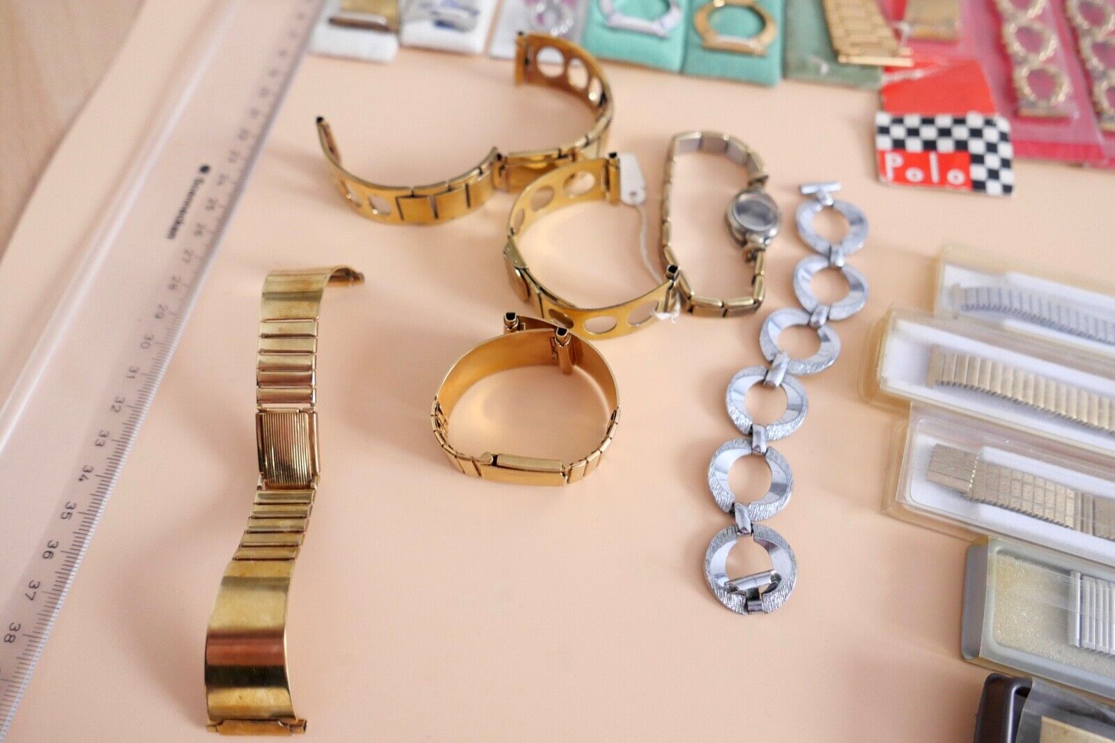 NEU Konvolut 57 Uhrenarmbänder Armband Uhren Juwelierauflösung Gold Racing POLO - Antikhandel-Stuttgart