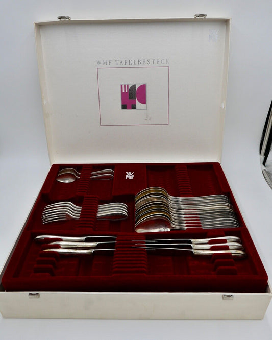 29 tlg. 90er ähnl. WMF 500 Perlrand cutlery Besteck Gabel Löffel Schöpfer Set - Antikhandel-Stuttgart