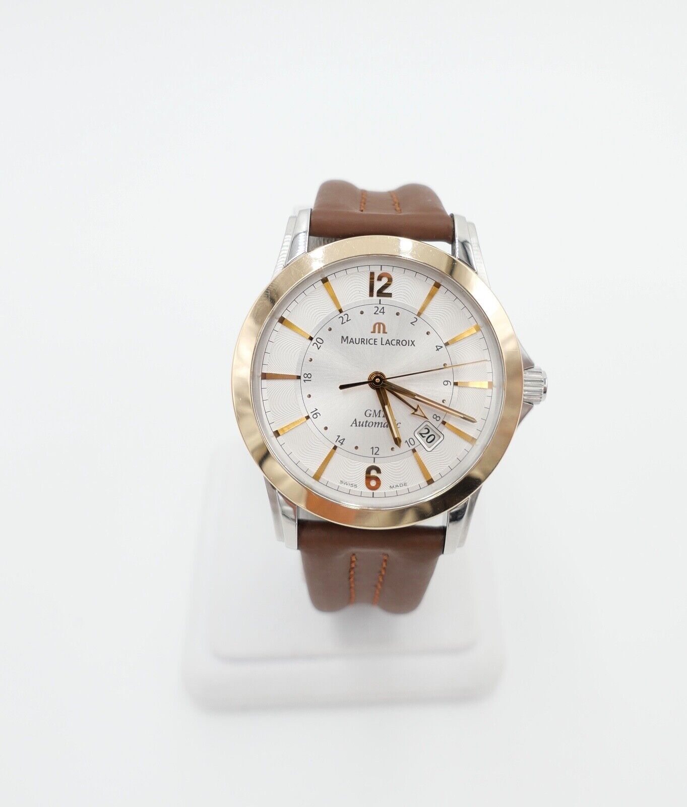 Maurice Lacroix Pontos PT 6068 GMT Automatic 18K / 750 Gold Armbanduhr Watch - Antikhandel-Stuttgart