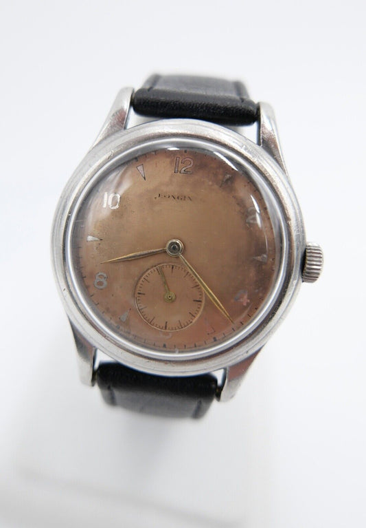 Alte LONGINES aus 1946 Herrenuhr Ø 33 mm Edelstahl - Antikhandel-Stuttgart