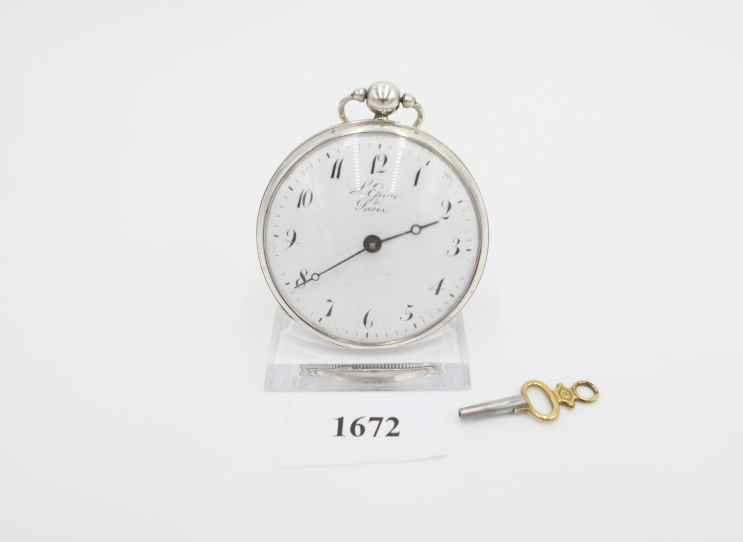 große antike Taschenuhr 55mm 1820 - 1840 Lepine - L Epine Paris Spindelwerk - Antikhandel-Stuttgart