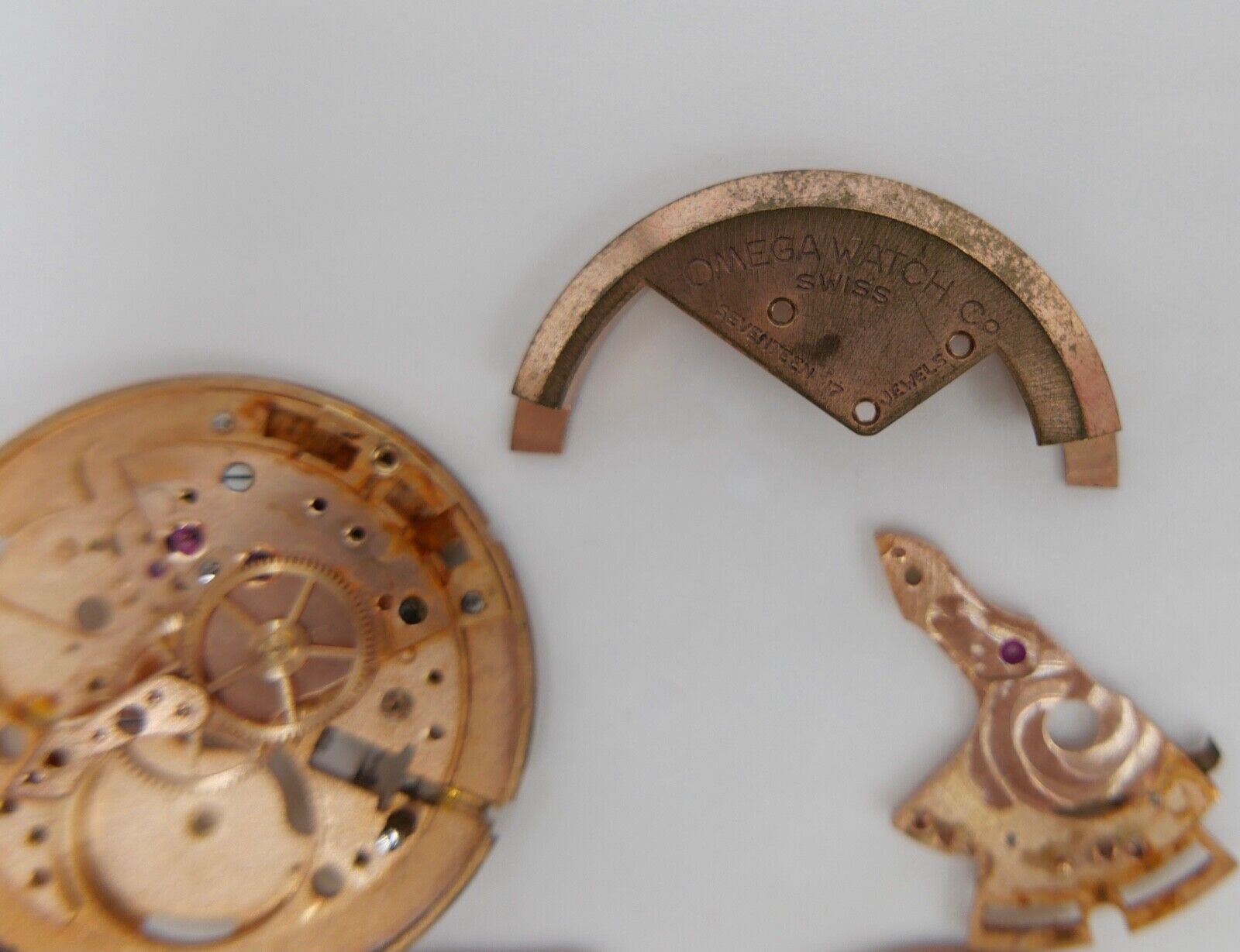 Omega Cal. 354 Automatic Uhrwerk ERSATZTEIL defekt 12,57 Gramm - Antikhandel-Stuttgart