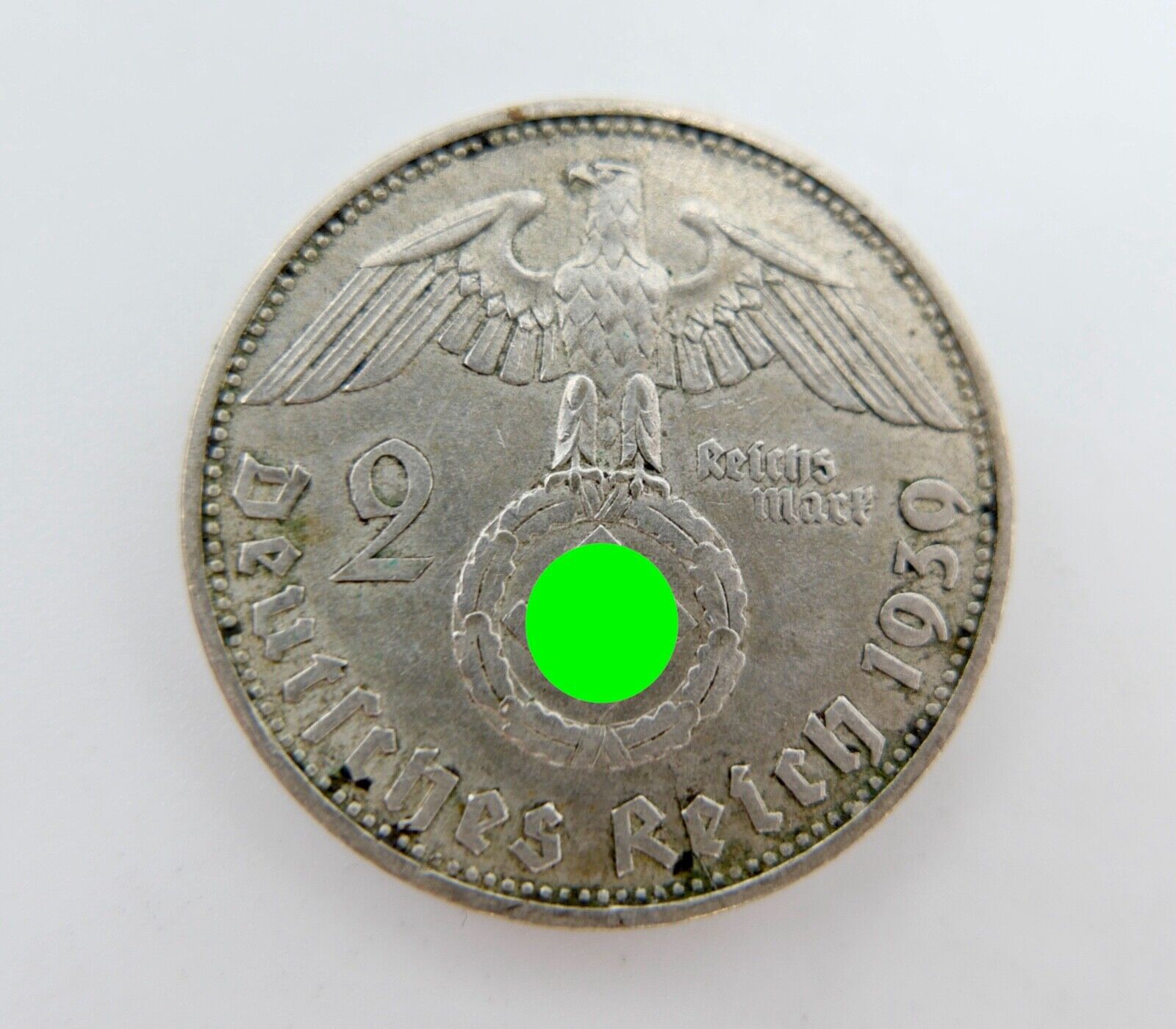 2 Reichsmark 1939 D FEHLPRÄGUG DOPPELPRÄGUNG auf Prägestätte Datum Schrift J.366 - Antikhandel-Stuttgart